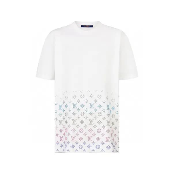 루이비통 남성 라운드 반팔 티셔츠 - Louis vuitton Mens Round Tshi… - 1