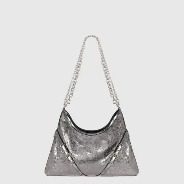 지방시 여성 부아유 체인 라미네이티드 가죽 미디엄 백 - Givenchy Womens Vo… - 1