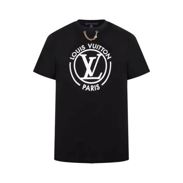 루이비통 남성 라운드 반팔 티셔츠 - Louis vuitton Mens Round Tshi… - 1
