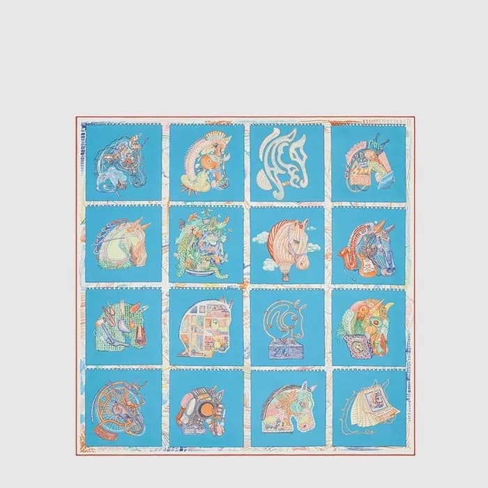 에르메스 여성 체바로스코프 스카프 - Hermes Womens Chevaloscope Scarf - acc9002x - 1