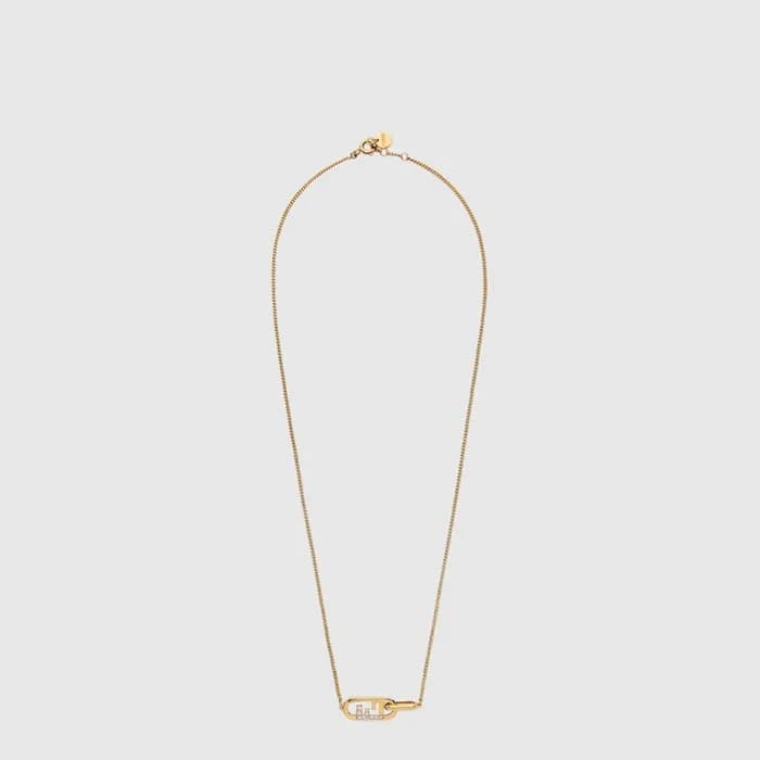 펜디 여성 오 락 네크리스 - Fendi Womens O Lock Necklace - acc10170x - 1