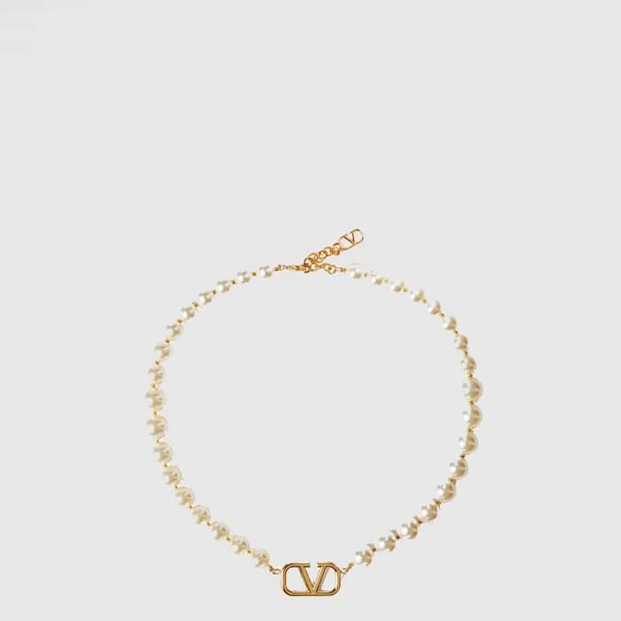 발렌티노 여성 펄 비즈 네크리스 - Valentino Womens Pearl bead Necklace - acc10435x - 1