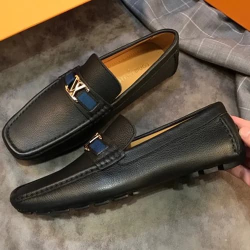 LOUIS VUITTON 2018 MENS STRAP LEATHER LOAFER - 루이… - 1