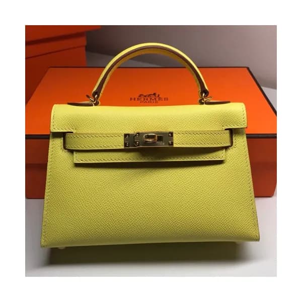 Hermes Mini Kelly 2 Epsom Leather Tote Shoulder Ba… - 1