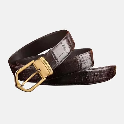 Louis Vuitton 2019 Mens Business Classic Buckle Le… - 1