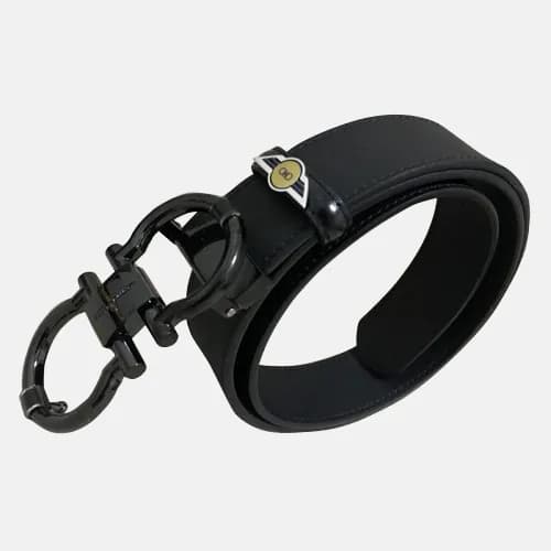 Salvatore Ferragamo 2019 Mens Gancini Buckle Leath… - 1