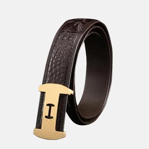 Hermes 2019 Mens Business Initial Logo Leather Bel… - 1