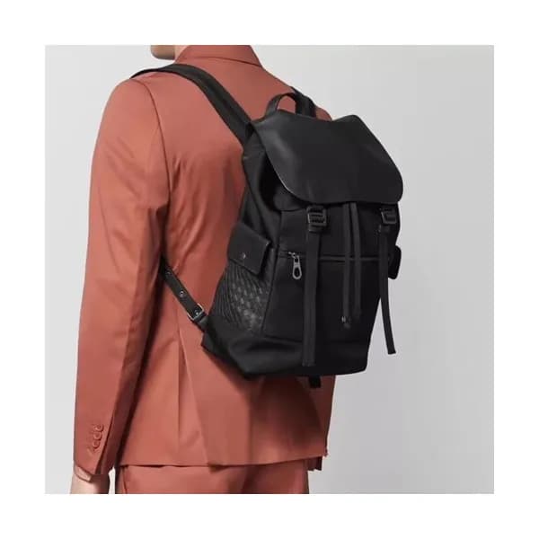 Bottega Veneta Leather Black Back Pack,48cm - 보테가 … - 1