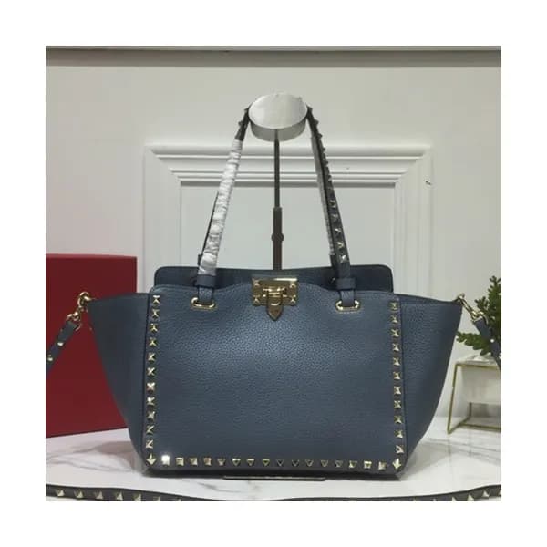 Valentino 2019 Leather Tote Shoulder Shopper Bag,2… - 1