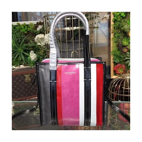 Balenciaga 2019 Bazar Leather Tote Shoulder Shoppe… - 1