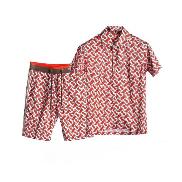 [매장판]Burberry 2019 Mens Logo Slim Fit Silk Short S… - 1