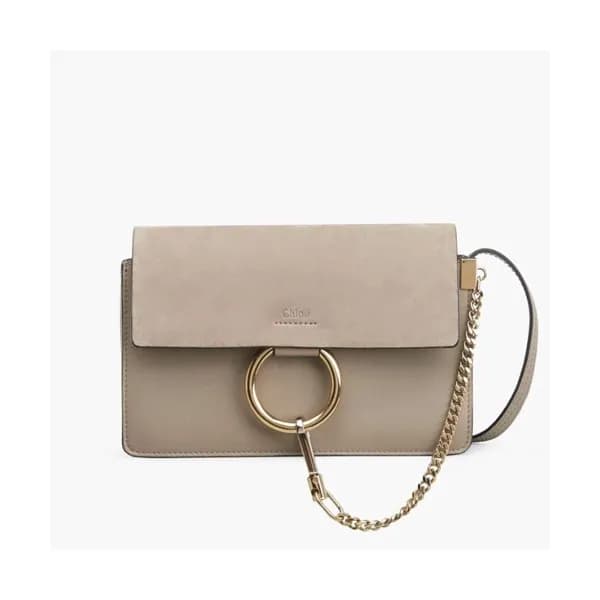 Chole 2019 Faye Leather Shoulder Bag, 24cm - 끌로에 … - 1