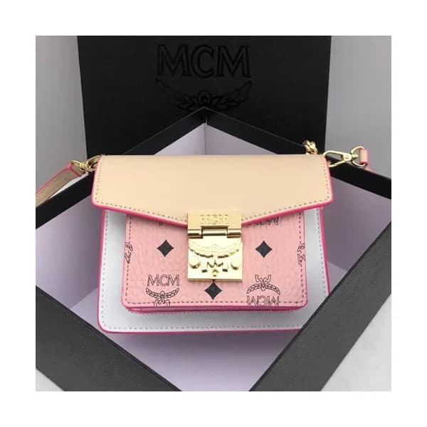 MCM 2019 Millie Visetos Shoulder Cross Bag,21cm - … - 1