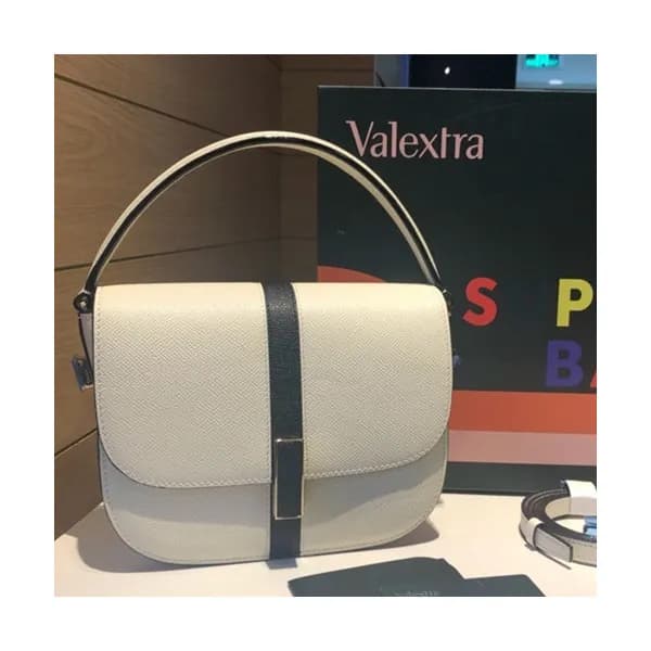 Valextra 2019 Epsom Leather Tote Shoulder Bag,20/2… - 1