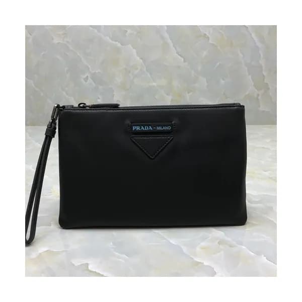 Prada 2019 Leather Mens Clutch Bag ,27CM - 프라다 201… - 1