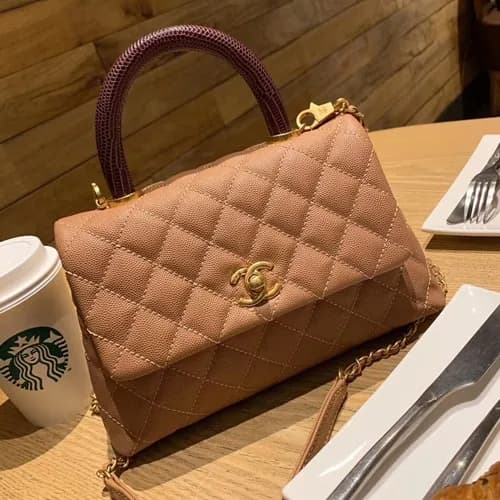 Chanel 2019 Coco Chain Handle Shoulder Bag,23/28CM… - 1