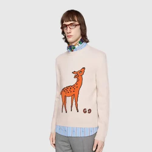 Gucci 2019 Logo V-Neck Wool Sweater - 구찌 로고 브이넥 울 … - 1