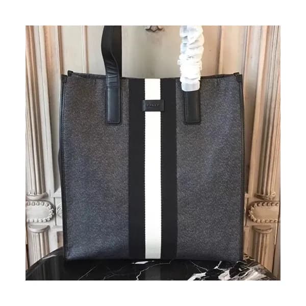 Bally 2019 Nylon & Leather Tote Shopper Bag,36cm … - 1
