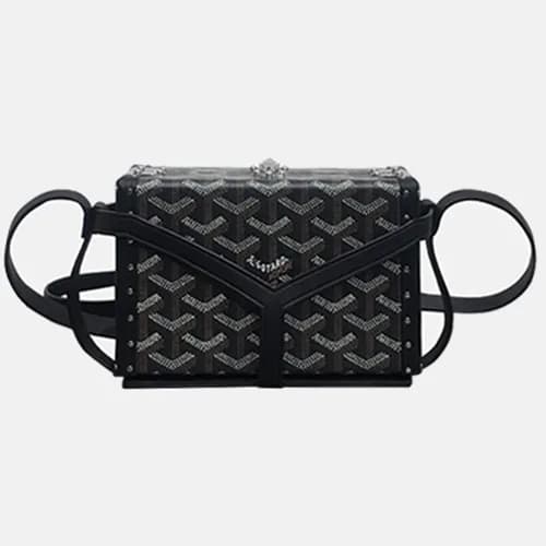 Goyard 2019 PVC & Leather Shoulder Cross Bag,16.5c… - 1