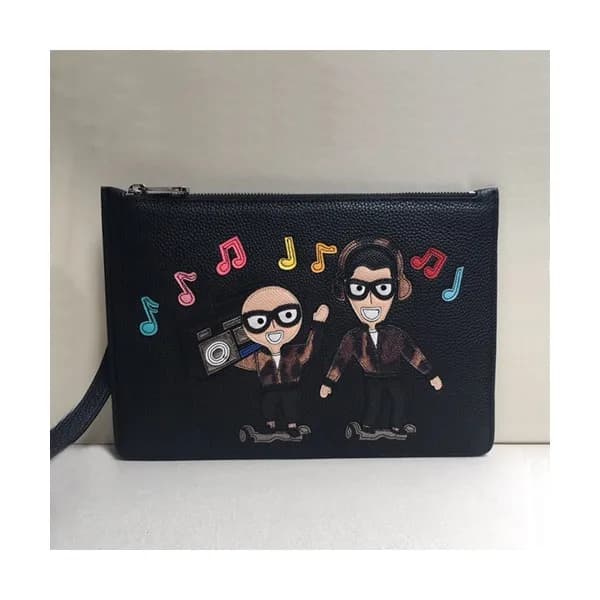 Dolce&Gabbana 2019 Leather Clutch Bag ,28CM - 돌체 앤… - 1
