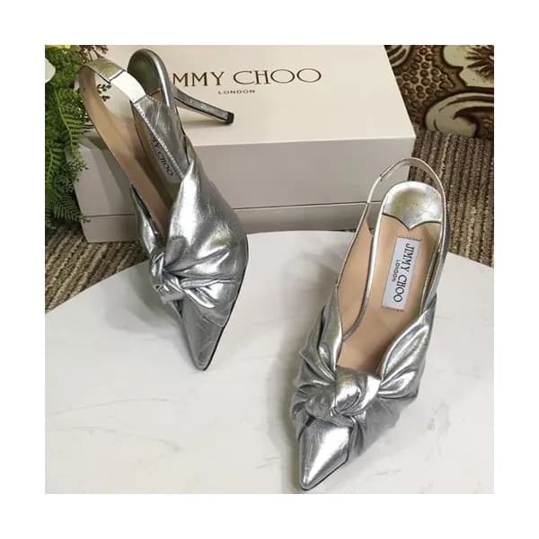 Jimmy Choo 2019 Ladies Leather High Heel Slingback… - 1