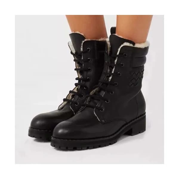 Bottega Veneta 2019 Ladies Leather & Wool Boots - … - 1
