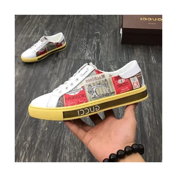 Gucci 2019 Mens Leather Sneakers - 구찌 2019 남성용 레더 … - 1
