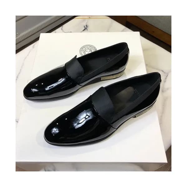 Versace 2019 Mens Leather Shoes - 베르사체 2019 남성용 레… - 1