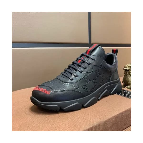 Gucci 2019 Mens Leather Sneakers - 구찌 2019 남성용 레더 … - 1