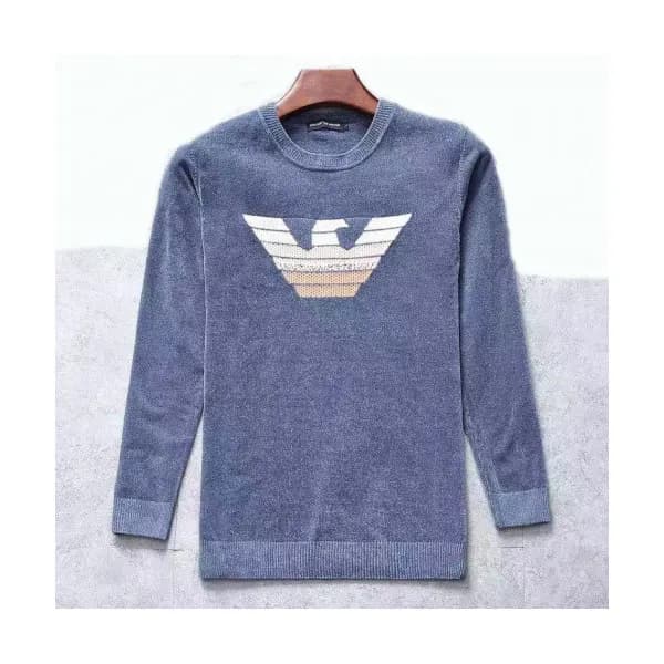 Armani 2019 Mens Crest-neck Wool Sweater - 알마니 201… - 1