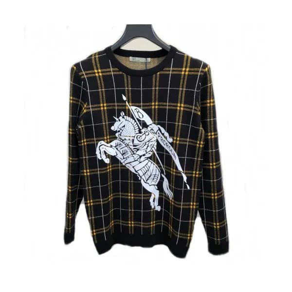 Burberry 2019 Mens Retro Logo Crew-neck Sweater - … - 1