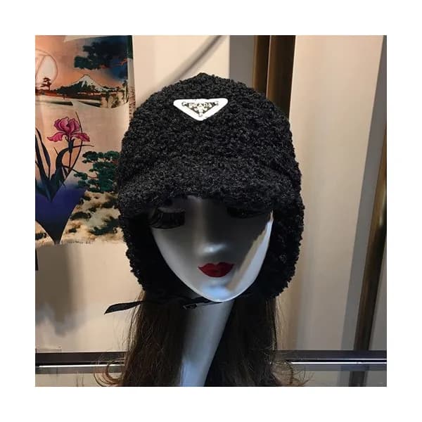 Prada 2019 Ladies Lambs Wool Cap - 프라다 2019 여성용 램스… - 1