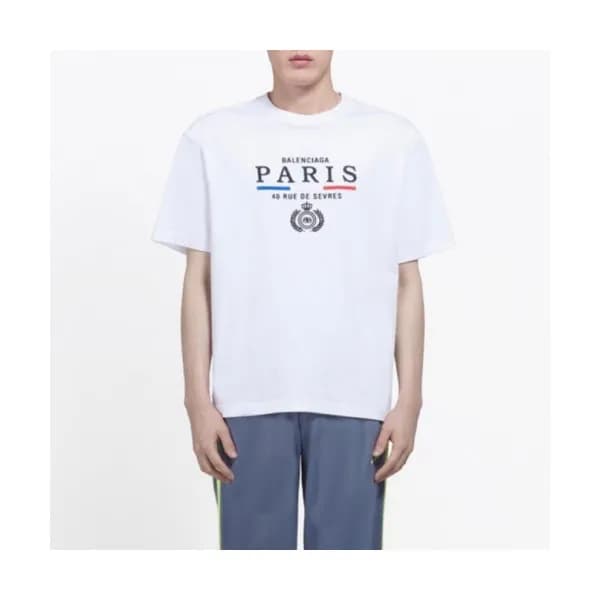 [발렌시아가]Balenciaga 2020 Mm/Wm Logo Cotton Short Sle… - 1