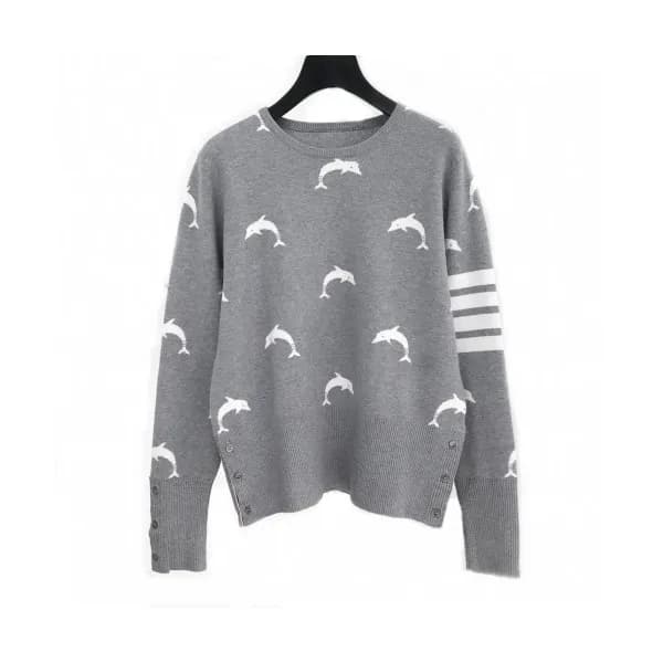 [톰브라운]Thom Browne 2020 Womens Strap Crew-neck Woo… - 1