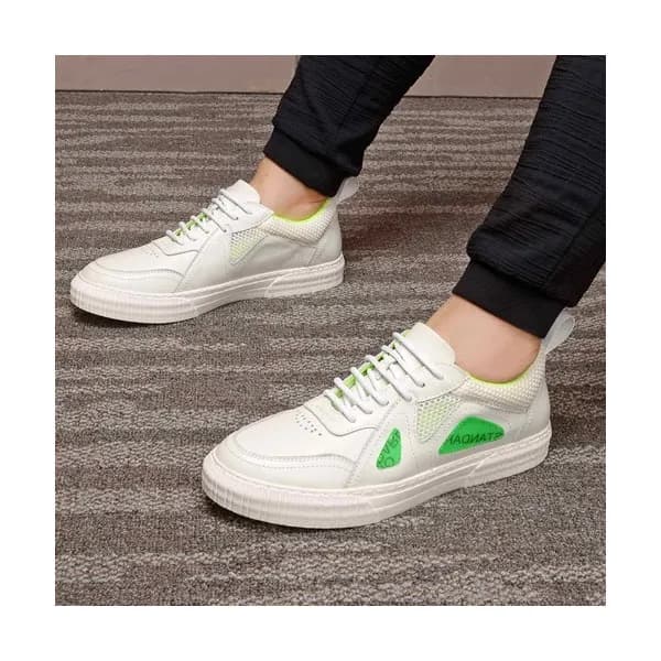 Versace 2020 Mens Leather Sneakers - 베르사체 2020 남성용… - 1