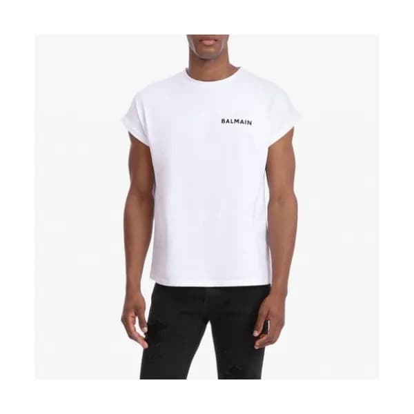 [발망]Balmain 2020 Mm/Wm Logo Cotton Short Sleeved T… - 1
