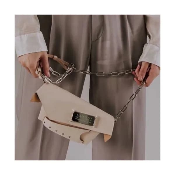Maison Margiela 2020 Leather Chain Shoulder Bag,22… - 1