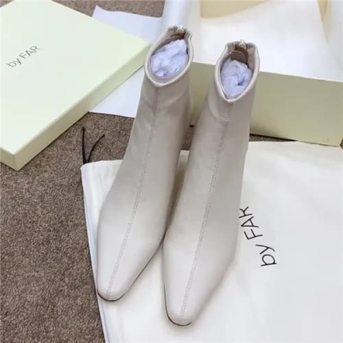 By Far 2020 Women's Leather High Heel Ankle Bo… - 1