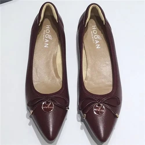 Hogan 2020 Women's Leather Middle Heel Shoes -… - 1