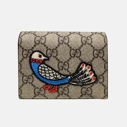 Gucci 2020 Embroidery Leather Wallet,11cm - 구찌 202… - 1