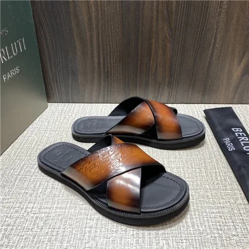 Berluti 2021 Men's Leather Mule,BERTS0249 - 벨루… - 1