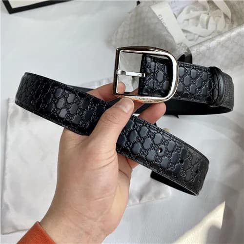 Gucci 2021 Men's Leather Belt,4.0cm,GUBT0190 -… - 1
