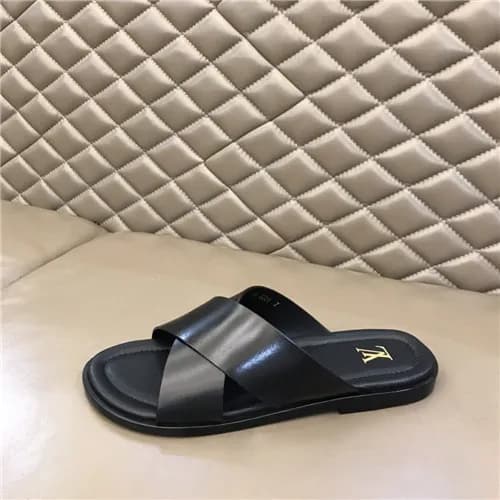 Louis Vuitton 2021 Men's Leather Slipper,LOUS2… - 1