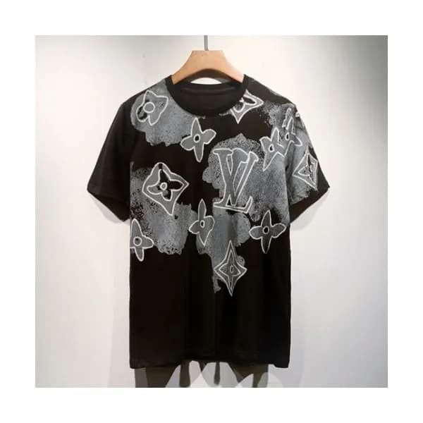 Louis vuitton Mm/Wm Logo Short Sleeved Tshirts Bl… - 1