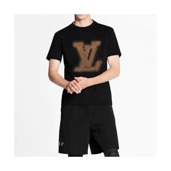 Louis vuitton Mm/Wm Logo Short Sleeved Tshirts Bl… - 1