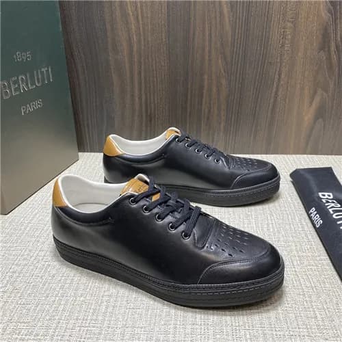 Berluti 2021 Men's Leather Sneakers,BERTS0278 … - 1