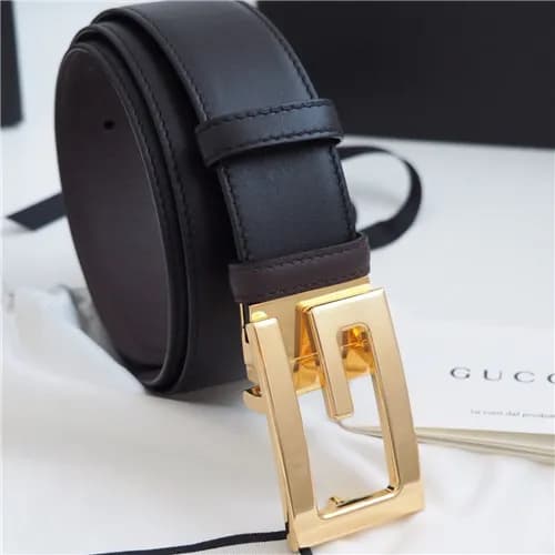 Gucci 2021 Men's Leather Belt,3.5cm,GUBT0227 -… - 1
