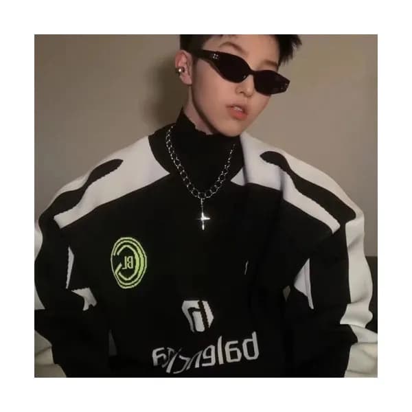 Balenciaga Mm/Wm Logo Crew-neck Sweaters Black - … - 1