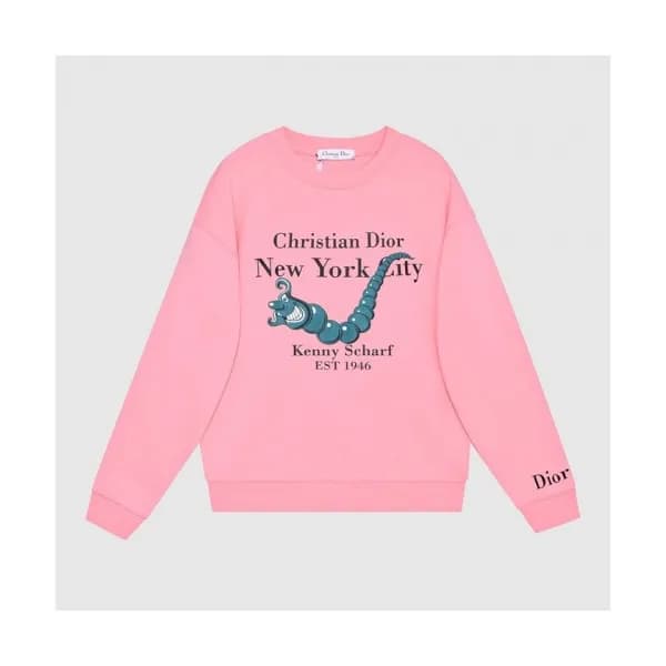 Dior Mm/Wm Logo Casual Cotton Tshirts Pink - 디올 2… - 1
