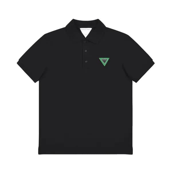 보테가 남자 폴로 블랙 반팔티 - Unisex Black Tshirts - bot0213x - 1